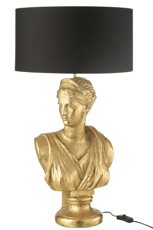 Lampa Lady Bust, Rasina, Auriu, 38.5X38.5X72 cm [1]