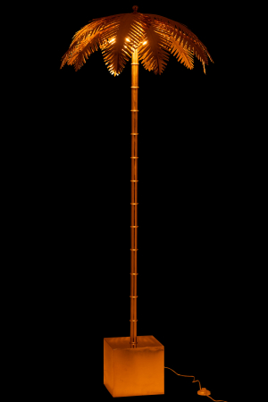 Lampadar Coconut Leaves, Metal/Fier, Auriu, 77x77x133 cm [2]