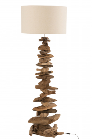 Lampadare - Lampadar Driftwood, Lemn, Natural, 49x41x170 cm