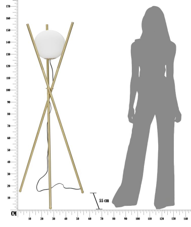 Lampadar   GLAMY X (cm) Ø 55x155 [7]