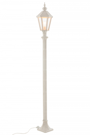 Lampadar Pole pentru exterior, Metal/Fier, Alb, 26x26x210 cm [1]