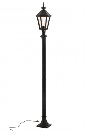 Lampadar Pole pentru exterior, Metal/Fier, Negru, 26x26x210 cm [1]