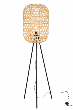 Lampadar Round, Metal/Fier, Natural, 48x42x160 cm [1]