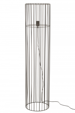 Lampadare - Lampadar Standing, Metal/Fier, Negru, 13.75x13.75x59 cm