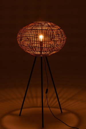 Lampadar Tripod, Rattan/Bambus, Natural, 61x61x133 cm [2]