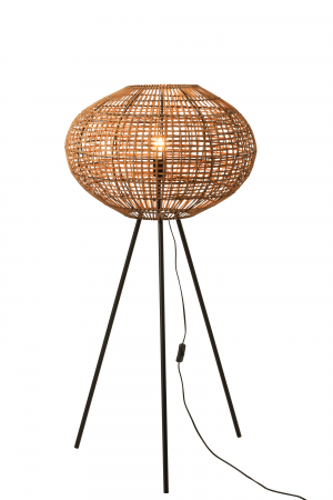 Lampadar Tripod, Rattan/Bambus, Natural, 61x61x133 cm [1]