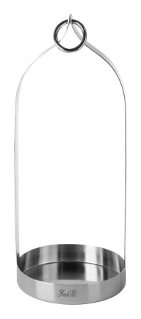 DECORATIUNI - LONIDA, Suport lumânare, inox, h. 36 cm, d. 15 cm