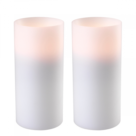 Lumanari - Lumanare artificiala adanca ø 10 x H. 21 cm alb S/2, Dims: Ø 10 | H. 21  (CM)