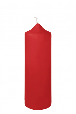 Lumanari - Lumanare Candle, Parafina, Rosu deschis, 25x8 cm