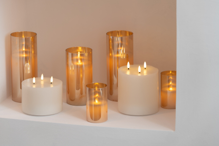 Lumanare, Ceara, Alb, 15x15x19 [7]