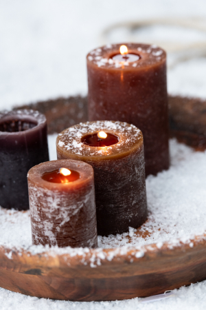 Toamna - Lumanare, Ceara, Maro, 5x5x7.5