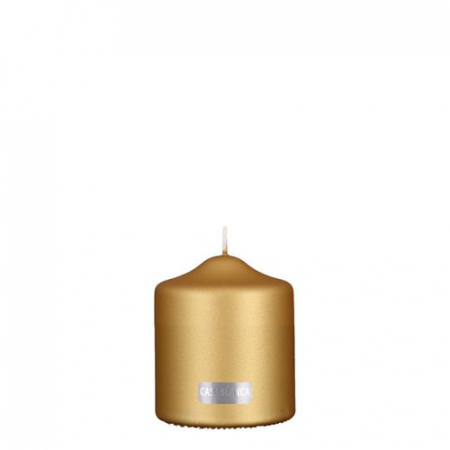 Lumanare decorativa, ceara, auriu, 10x8 cm [1]