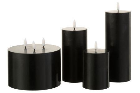 Lumânare Led, 3 Fitil Negru [2]