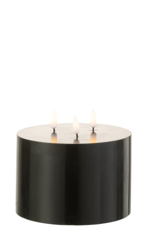 Lumanari - Lumânare Led, 3 Fitil Negru