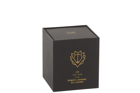 Lumanare parfumata, Ceara, Negru, 8x8x9.5 [1]