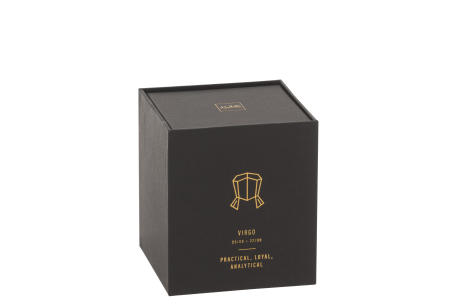 Lumanare parfumata, Ceara, Negru, 8x8x9.5 [1]