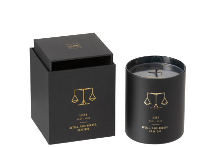 SALE % - Lumanare parfumata, Ceara, Negru, 8x8x9.5