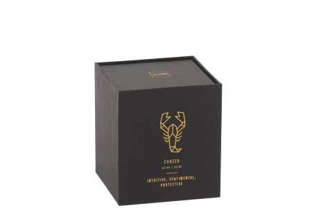 Lumanare parfumata, Ceara, Negru, 8x8x9.5 [1]
