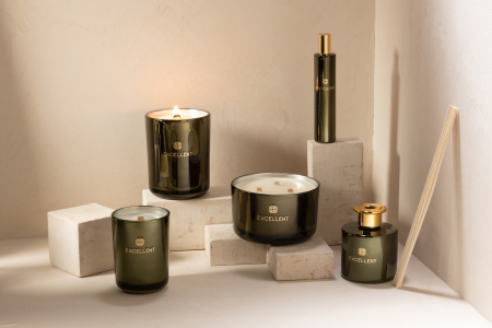 Lumanare parfumata, Sticla, Verde, 8x8x10.5 cm [3]