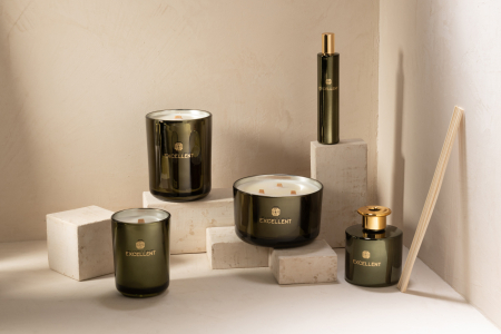 Lumanare parfumata, Sticla, Verde, 8x8x10.5 cm [2]