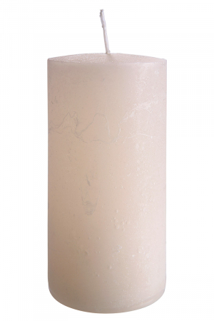 Lumanari - Lumanare Pillar, ceara, crem, 12x6 cm