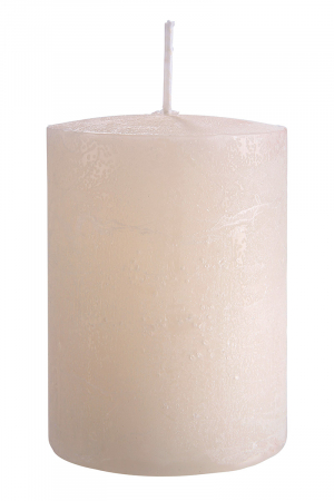 Lumanari - Lumanare Pillar, ceara, crem, 8x6 cm
