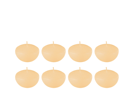 SALE % - Lumânare plutitoare, Set 8, Bej S-4H
