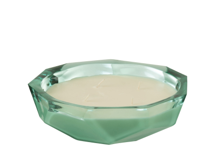 SALE % - Lumanare, Sticla, Albastru, 24.5x24.5x8