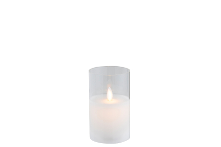 SALE % - Lumanare, Sticla, Transparent, 7.5x7.5x12.5