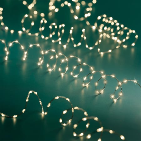 CRACIUN - Luminite festive, argintii, PU 2