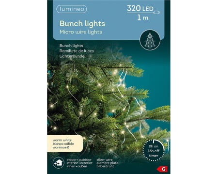 CRACIUN - Luminite festive, argintii, PU 5, H. 100 cm
