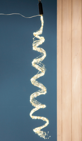 CRACIUN - Luminite festive, argintii, PU 5, H. 190 cm