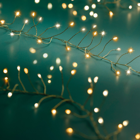 CRACIUN - Luminite festive, aurii, PU 2