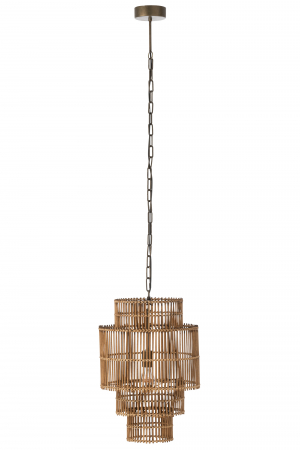 Lustre - Lustra Bamboo, Rattan/Bambus, Natural, 37x37x142 cm