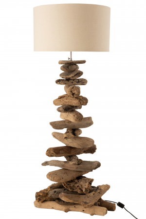 Lampadare - Lampadar Driftwood, Lemn, Natural, 42x42x90 cm