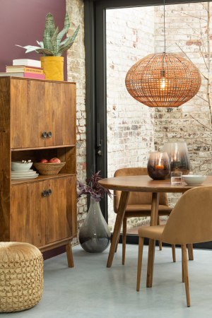 Lustre - Lustra Hanging, Rattan/Bambus, Natural, 59x59x148 cm