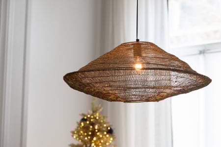 Iluminat - Lustră, Net, Metal, Auriu