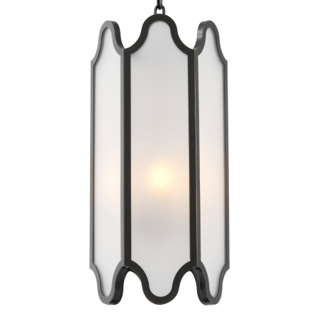 Lustre - Lustra Rockefeller cu finisaj bronzat, sticla alba |W. 30 | D. 26 | H. 60 cm 