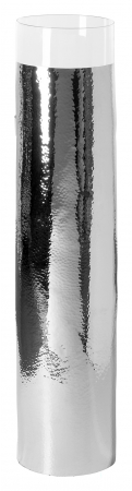 MANIAC, Suport lumânare incl. sticlă, nichel, h.87,5, d.17 cm [4]