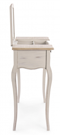 Masa consola cu oglinda, MDF/Lemn, Maro, 90x40x80 cm [6]