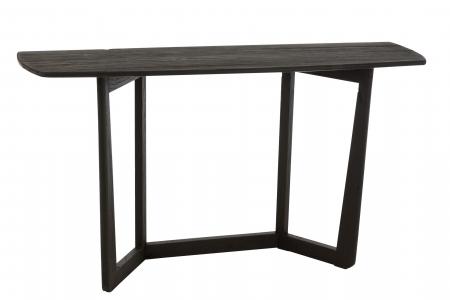 SALE % - Masa consola Maty, Lemn, Negru, 140x40x78 cm