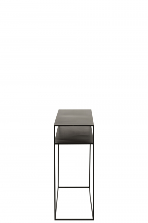Masa consola Rectangular, Metal, Negru, 105x35x85 cm [2]