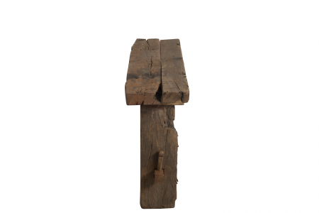 Masa consola Rough, Lemn, Maro, 150x35x75 cm [6]