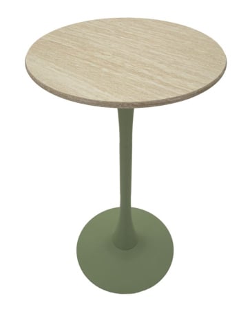 Masa de bar Alaska verde ø 60x106 cm [1]