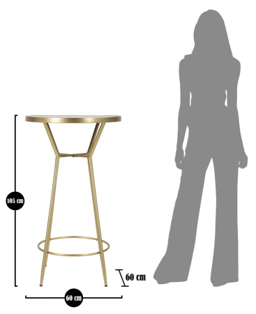 Masa de bar circulara ø 60x105 cm [7]