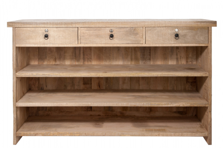 Masa de bar, Lemn, Natural, 180.5x55x104.5 cm [2]