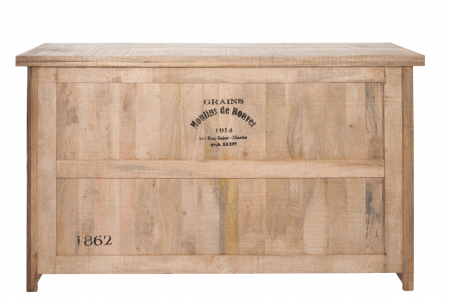 Mese de bar - Masa de bar, Lemn, Natural, 180.5x55x104.5 cm