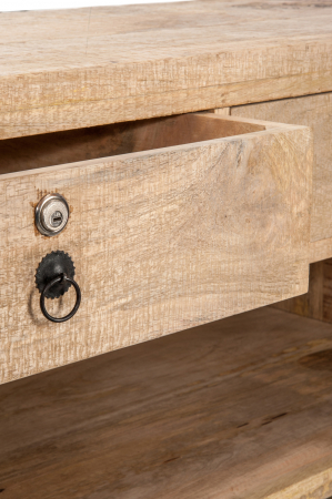 Masa de bar, Lemn, Natural, 180.5x55x104.5 cm [4]