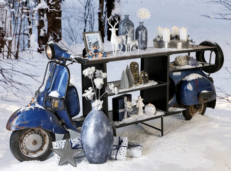 Masa de bar Scooter bar, metal/mango, 260x70x113 cm [6]