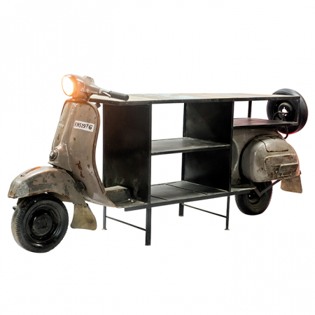 Mese de bar - Masa de bar Scooter bar, metal/mango, 260x70x113 cm